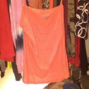 Women's Coral Sleeveless Top